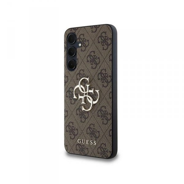 Guess 4G Big Metal Logo - Etui Samsung Galaxy A35 5G (brązowy)