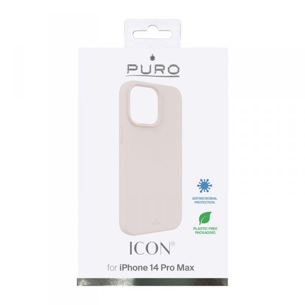 PURO ICON Cover - Etui iPhone 14 Pro Max (piaskowy róż)