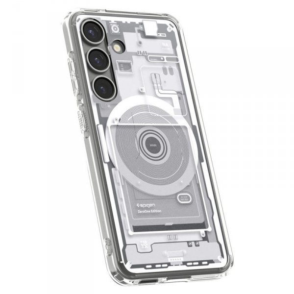 Spigen Ultra Hybrid Mag MagSafe - Etui do Samsung Galaxy S25 (Zero One White)
