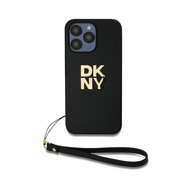 DKNY Wrist Strap Stock Logo - Etui iPhone 14 Pro Max (czarny)