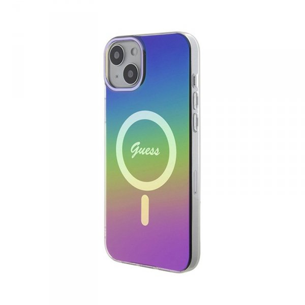 Guess IML Iridescent MagSafe - Etui iPhone 15 Plus (kolorowy)