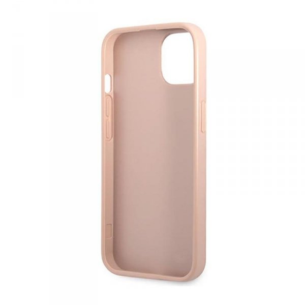 Guess Saffiano Triangle Logo Case – Etui iPhone 14 Plus (różowy)