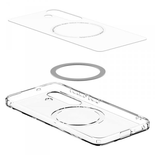 Spigen Ultra Hybrid Mag MagSafe - Etui do Samsung Galaxy S25 (Clear / White)
