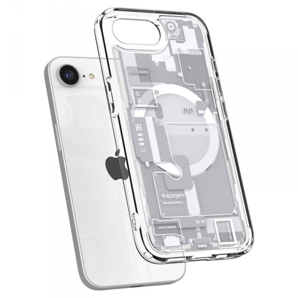 Spigen Ultra Hybrid Mag MagSafe - Etui do iPhone 16e (Zero One White)