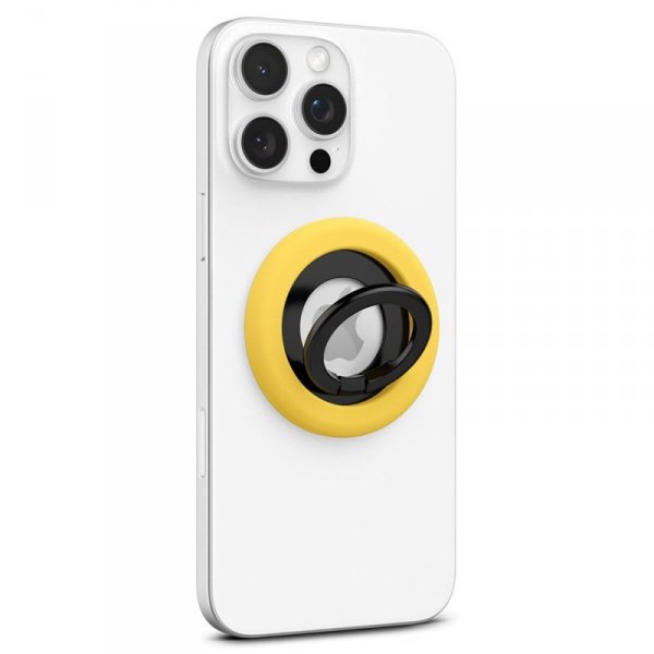 Spigen Nano Pop MagSafe Phone Ring - Magnetyczny uchwyt na palec z funkcją podstawki (Mango Yellow)