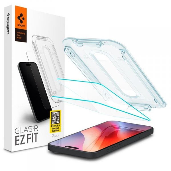 Spigen GLAS.TR EZ FIT 2-Pack - Szkło hartowane do iPhone 16 Pro Max / 17 Pro Max 2 szt
