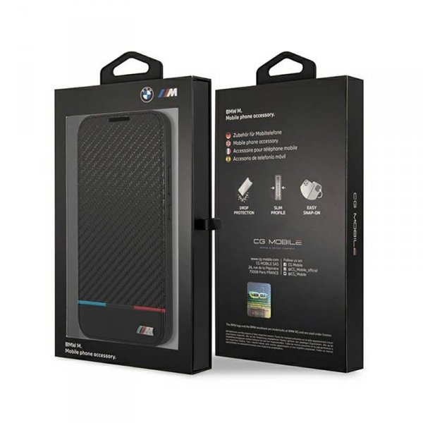 BMW Booktype M Collection Triangles - Etui Samsung Galaxy S22+ (czarny)