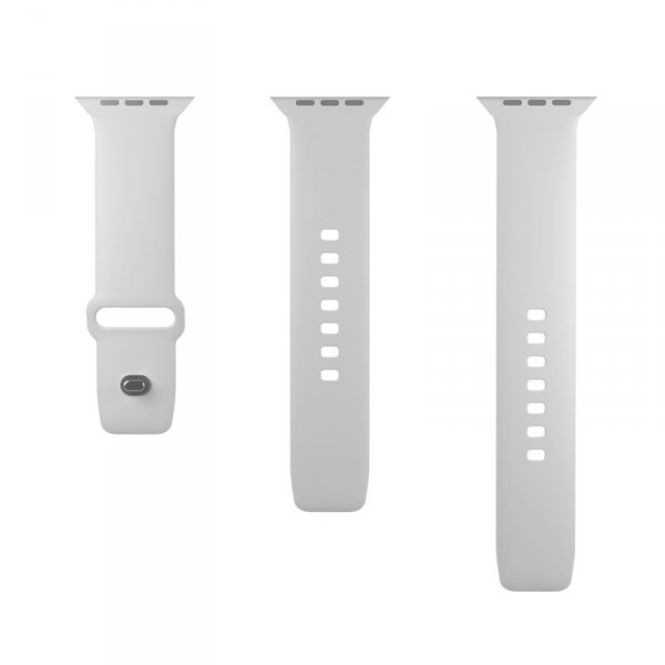 PURO ICON - Elastyczny pasek do Apple Watch 44/45/46/49 mm (S/M & M/L) (White)