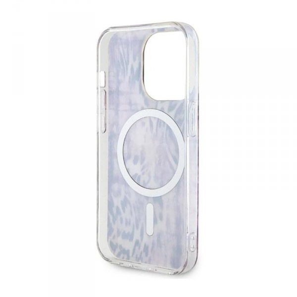 Guess Leopard MagSafe - Etui iPhone 14 Pro Max (Różowy)