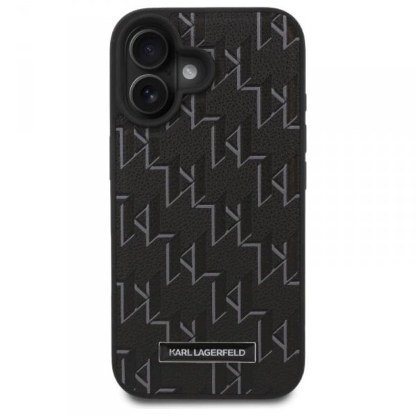 Karl Lagerfeld Hot Stamp MagSafe - Etui iPhone 16 Plus (czarny)
