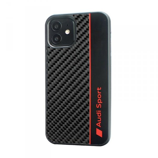 Audi Carbon Fiber Stripe - Etui iPhone 11 (Czarny)
