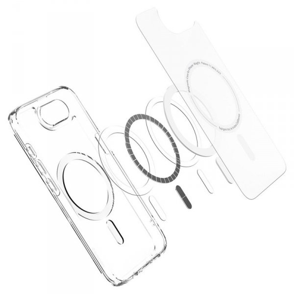 Spigen Ultra Hybrid Mag MagSafe - Etui do iPhone 16e (Frost White)