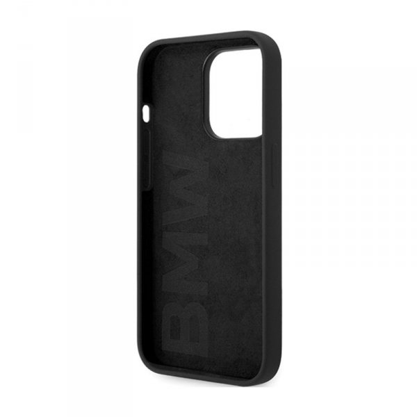 BMW Signature Liquid Silicone MagSafe - Etui iPhone 14 Pro (czarny)