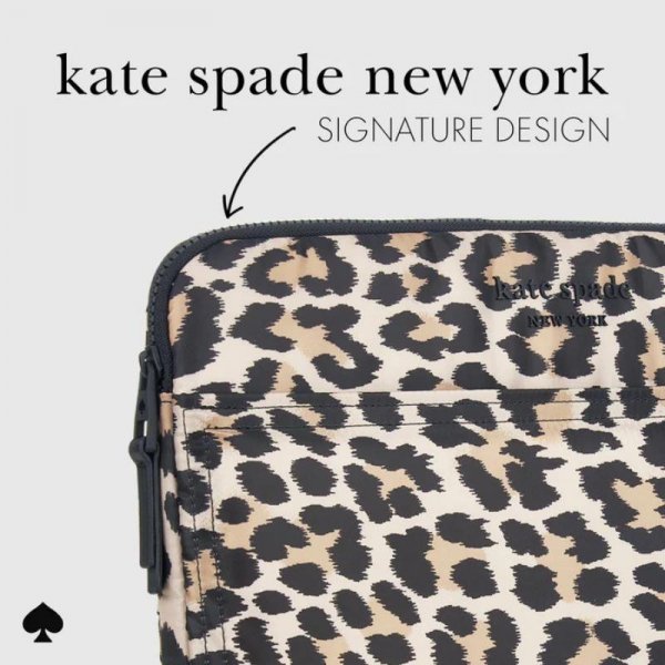Kate Spade New York Puffer Sleeve - Pokrowiec MacBook Pro 16&quot; / Laptop 16&quot; (Classic Leopard)