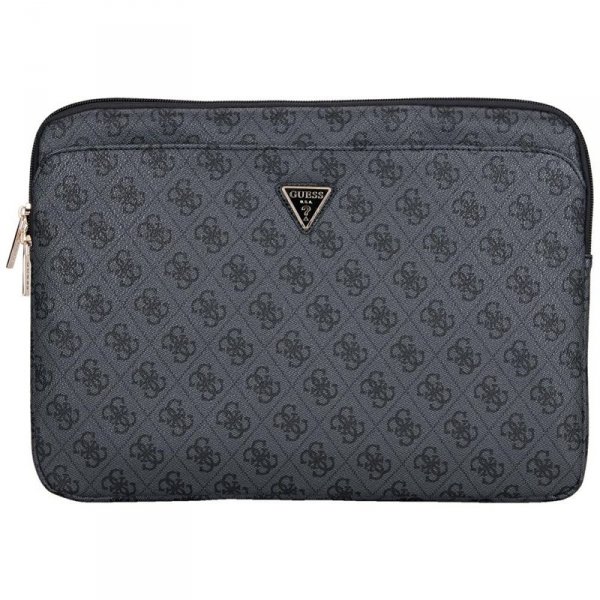 Guess 4G Zipper Pocket Triangle Logo Sleeve - Etui na notebooka 14&quot; (czarny)