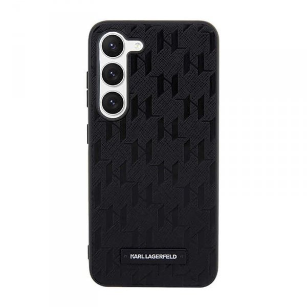 Karl Lagerfeld Saffiano Monogram Metal Logo - Etui Samsung Galaxy S23+ (czarny)