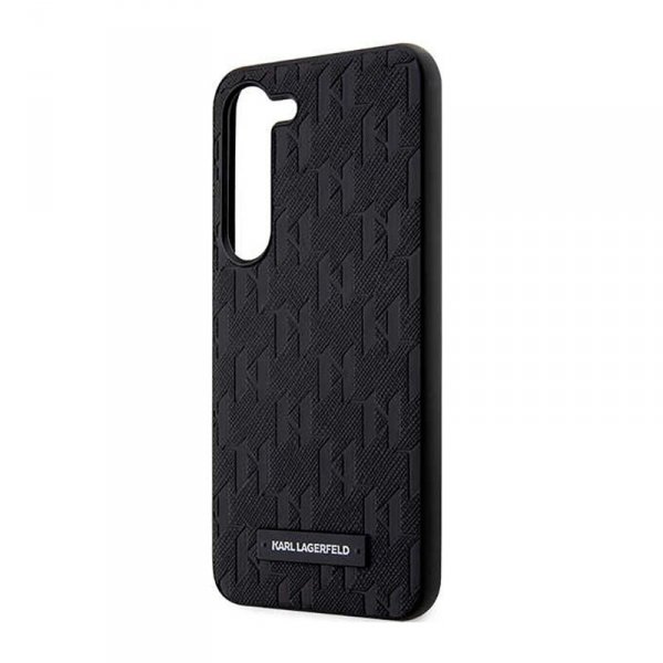 Karl Lagerfeld Saffiano Monogram Metal Logo - Etui Samsung Galaxy S23+ (czarny)