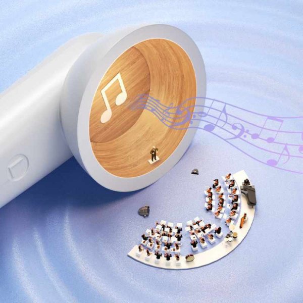 WEKOME S28 Pop Digital Series - Bezprzewodowe słuchawki Bluetooth V5.3 TWS z etui ładującym z funkcją projektora (Biały)