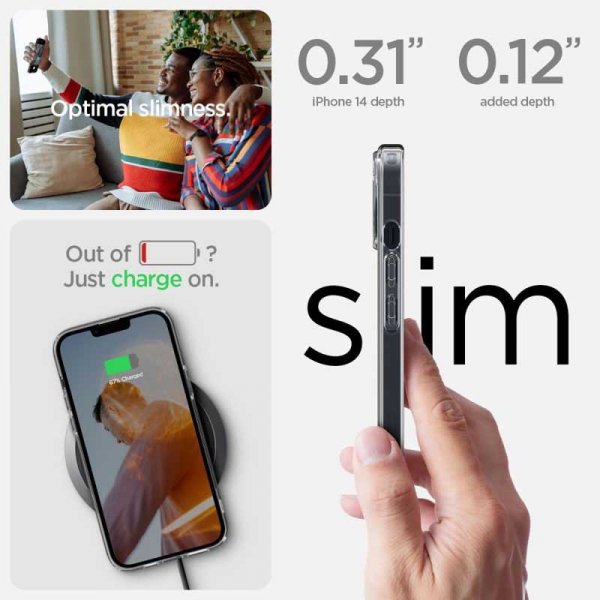 Spigen Ultra Hybrid -  Etui do iPhone 15 Plus / iPhone 14 Plus (Przezroczysty)