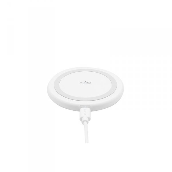 PURO Wireless Charging Station QI - Bezprzewodowa ładowarka indukcyjna Qi (biały)