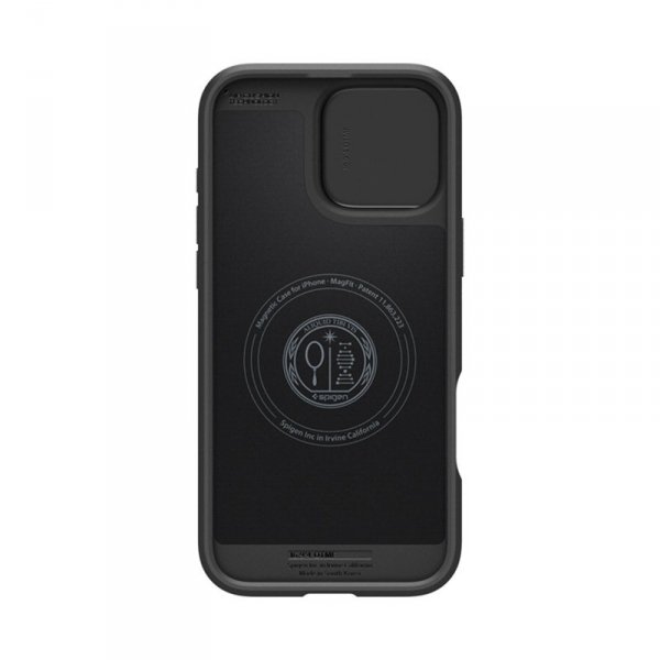 Spigen Optik Armor Mag MagSafe - Etui do iPhone 16 Pro (Czarny)