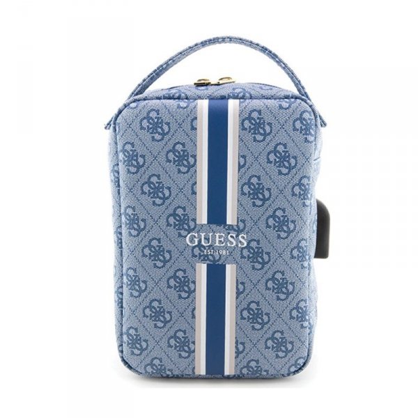 Guess 4G Printed Stripes Travel Universal Bag - Organizer na akcesoria (Niebieski)