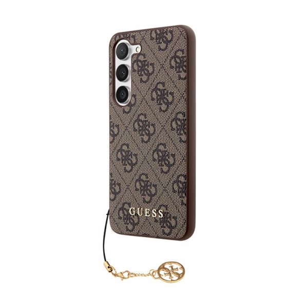 Guess 4G Charms Collection - Etui Samsung Galaxy S24 (brązowy)