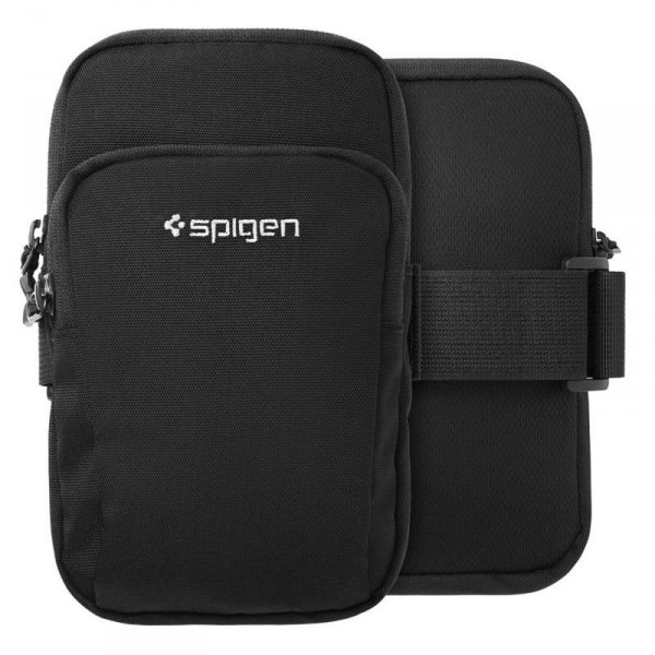 Spigen A702 Dynamic Shield Armband - Etui / Sportowa opaska na ramię na smartfon do 6.9&quot; (Czarny)