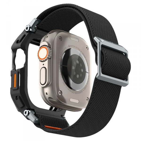 Spigen Lite Fit &quot;Pro&quot; - Etui z paskiem do Apple Watch Ultra 1/2 49 mm (Matte Black)