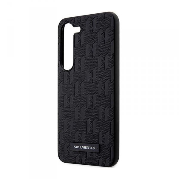 Karl Lagerfeld Saffiano Monogram Metal Logo - Etui Samsung Galaxy S23 (czarny)