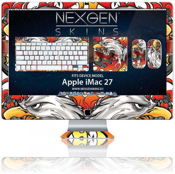 Nexgen Skins - Zestaw skórek na obudowę z efektem 3D iMac 27&quot; (Iron Eagle 3D)