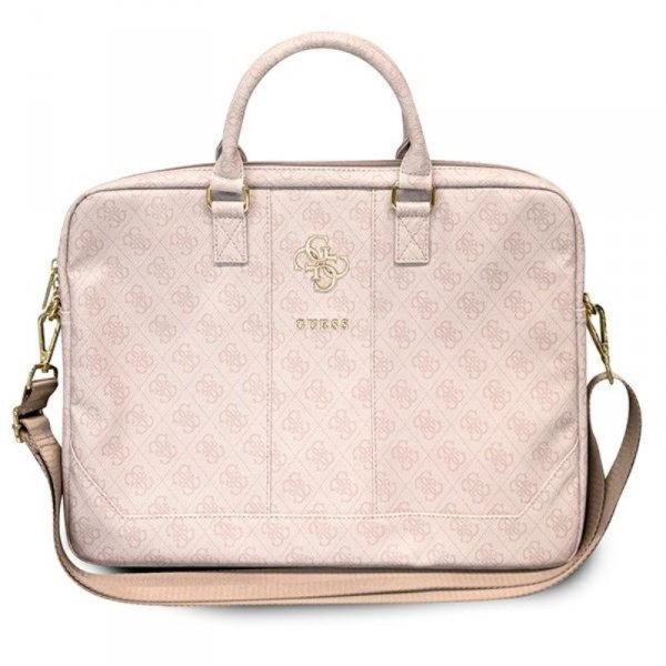 Guess 4G Big Metal Logo Computer Bag - Torba na notebooka 15&quot; / 16&quot; (różowy)