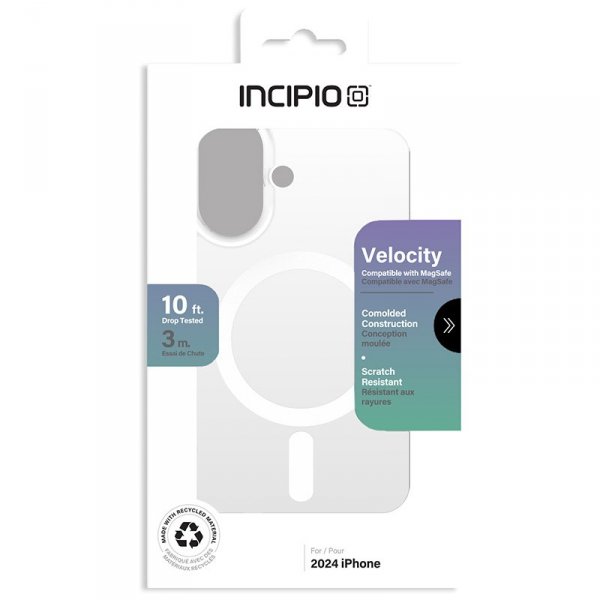 Incipio Velocity MagSafe - Etui iPhone 16 (Clear)