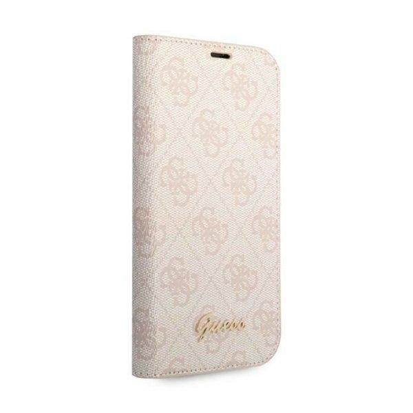 Guess 4G Metal Camera Outline Booktype Case - Etui iPhone 14 Pro (różowy)