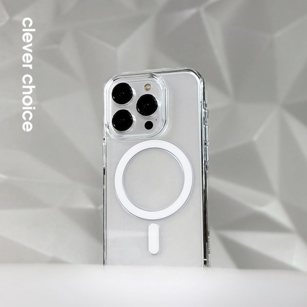Crong Clear MAG Pro - Etui iPhone 16 MagSafe (przezroczysty)