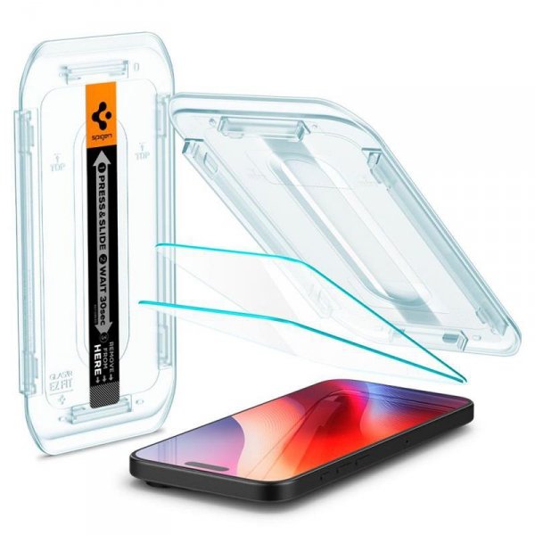 Spigen GLAS.TR EZ FIT 2-Pack - Szkło hartowane do iPhone 16 Pro Max 2 szt
