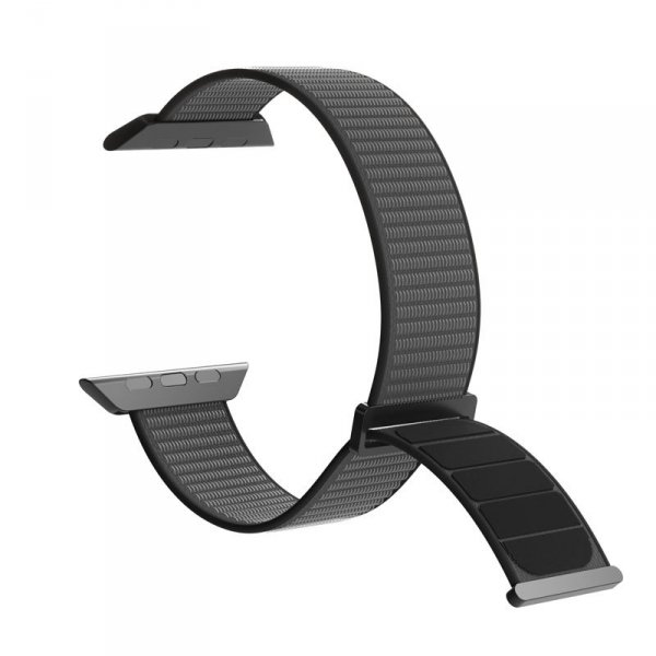 PURO Nylon Sport - Pasek do Apple Watch 38/40/41/42 mm (Czarny)