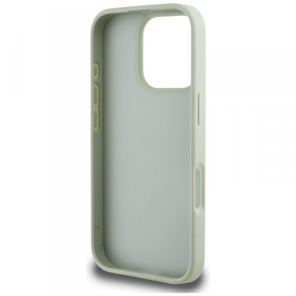 Guess Grained Big 4G Logo Small Classic Logo - Etui do iPhone 16 Pro (zielony)