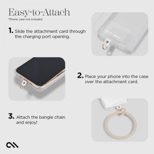 Case-Mate Phone Bangle - Bransoletka na nadgarstek do smartfona (Nude)