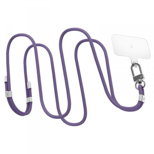 Spigen Universal Strap Set Crossbody & Wrist - Pasek do telefonu na ramię + na nadgarstek (Deep Purple)