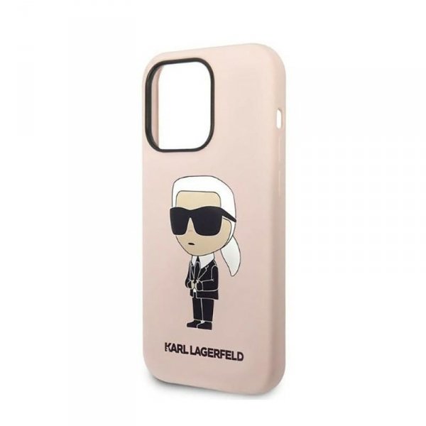 Karl Lagerfeld Silicone NFT Ikonik - Etui iPhone 14 Pro (różowy)