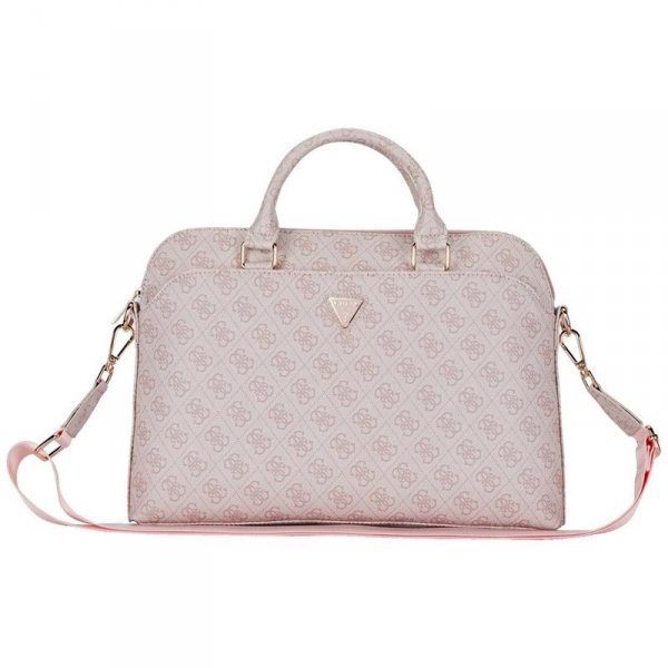 Guess 4G Zipper Pocket Triangle Logo - Torba na notebooka 15&quot; (różowy)