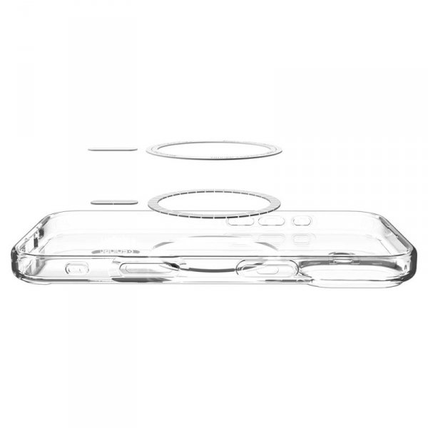 Spigen Ultra Hybrid Mag MagSafe - Etui do iPhone 17 (Clear/Gold)