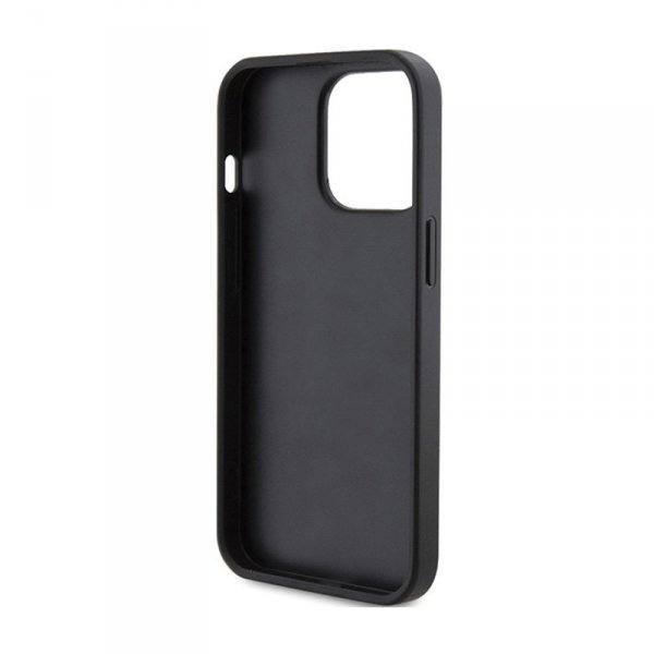 Guess 4G Triangle Metal Logo - Etui iPhone 14 Pro (czarny)