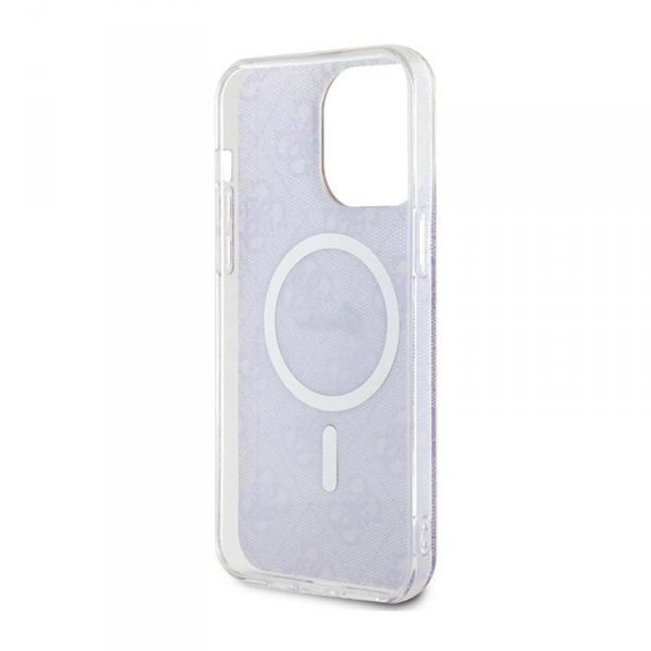 Guess 4G MagSafe - Etui iPhone 14 Pro Max (Purpurowy)