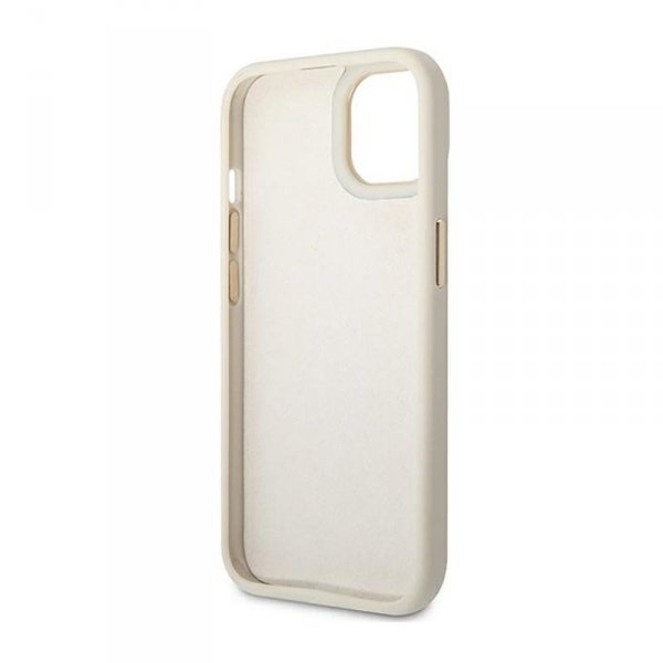 Guess Croco Collection – Etui iPhone 14 Plus (srebrny)