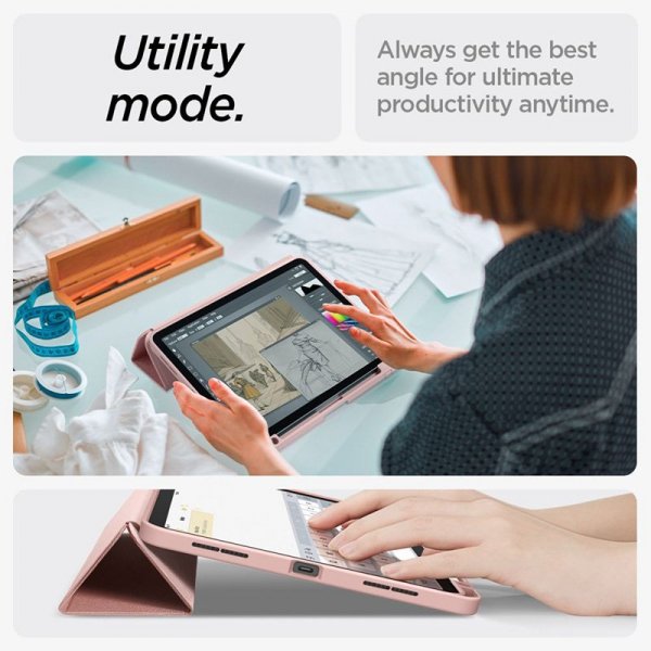 Spigen Urban Fit - Etui do iPad Air 11” M3 (2025) / M2 (2024) / iPad Air 10.9” (5-4 gen.) (2022-2020) (Rose Gold)