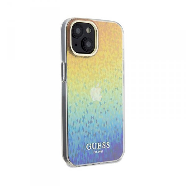 Guess IML Faceted Mirror Disco Iridescent - Etui iPhone 14 (Iridescent)