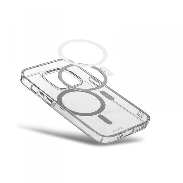 Crong Clear MAG Cover - Etui iPhone 15 Pro Max MagSafe (przezroczysty)