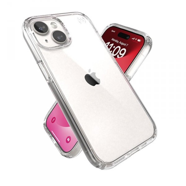 Speck Presidio Perfect-Clear - Etui iPhone 16e / iPhone 15 / iPhone 14 / iPhone 13 (Clear)